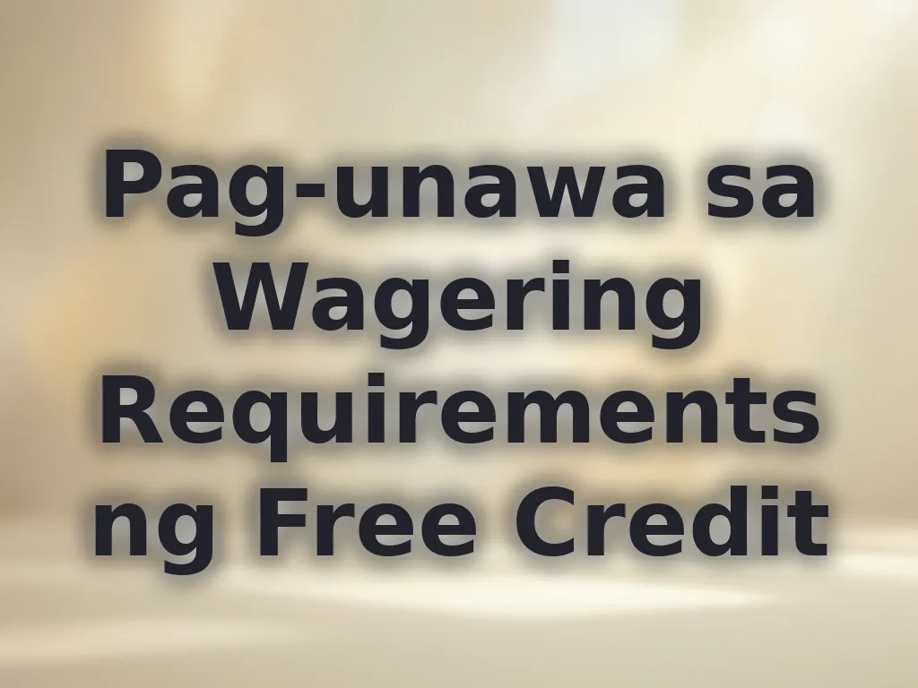 Wagering Requirements